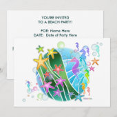 Uitnodiging - krachtens de Pop van de Zee (Voorkant / Achterkant)