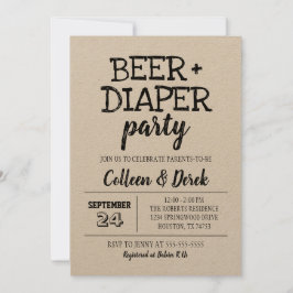 Uitnodiging Kraft Beer & Diaper Party