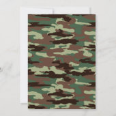 Uitnodiging leger, militaire verjaardagsuitnodigin (Achterkant)