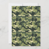 Uitnodiging leger, militaire verjaardagsuitnodigin (Achterkant)