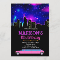 Uitnodiging limousine themafeest
