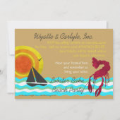 Uitnodiging Lobster Bake Beachfeest (Achterkant)