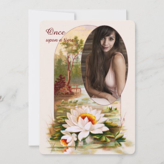 Uitnodiging Lotus Garden foto (Voorkant)