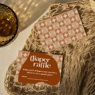 Uitnodiging luierloterij baby shower