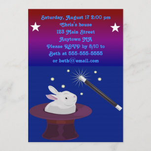 Uitnodiging Magic Birthday Party