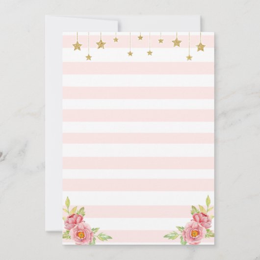 Uitnodiging Magical Rainbow Unicorn Birthday Party (Achterkant)