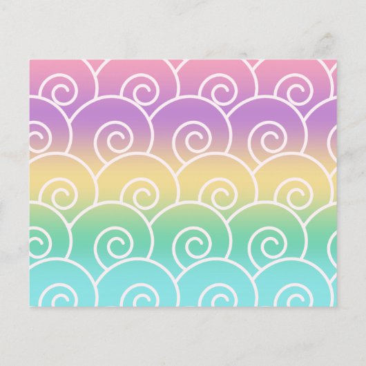 Uitnodiging Magical Rainbow Unicorn Birthday Party (Achterkant)