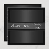 Uitnodiging Mannen 30e verjaardag Zwarte Leger (Voorkant / Achterkant)