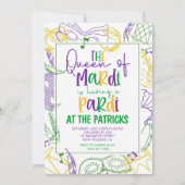 Uitnodiging Mardi Gras (Voorkant)
