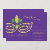Uitnodiging Mardi Gras (Voorkant / Achterkant)