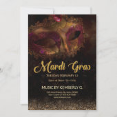 Uitnodiging Mardi Gras (Voorkant)