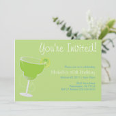 Uitnodiging Margarita Party (Staand voorkant)