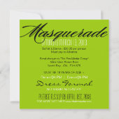 Uitnodiging Masquerade Party (Achterkant)