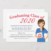 Uitnodiging medisch Afstuderen (Voorkant / Achterkant)