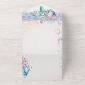 Uitnodiging Mermaid Pool Feest (Buitenkant)