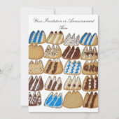 Uitnodiging met Gelekte koekjes (Voorkant)