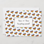 Uitnodiging met Regenboog Hart (Voorkant)