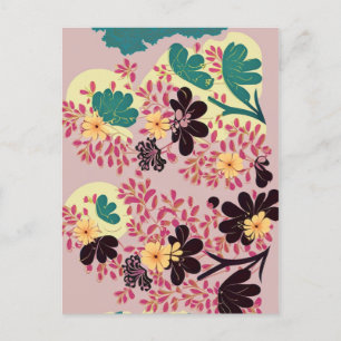 Uitnodiging met Vintage Bloemen