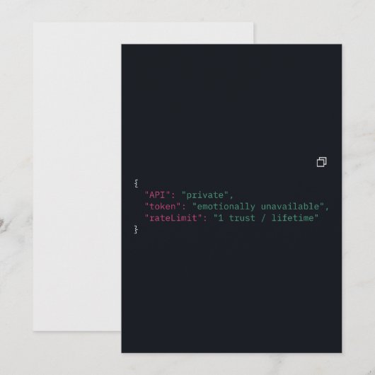 Uitnodiging met Zwarte & Witte Codeur Quote – Aanp (Voorkant / Achterkant)