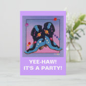 Uitnodiging - Midnight Cowboy Boots (Staand voorkant)