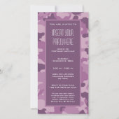 Uitnodiging militaire camouflage partij (Voorkant)