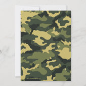 Uitnodiging militaire/camouflage partij (Achterkant)