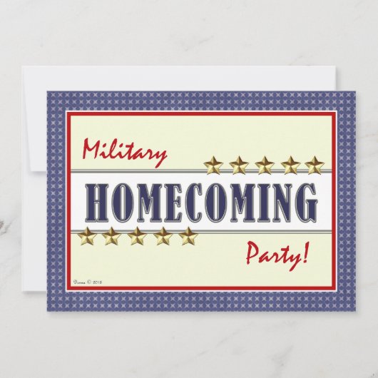 Uitnodiging militaire thuiskomers (Voorkant)