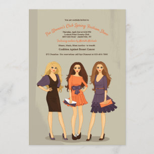 Uitnodiging mode Show Modellen