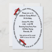 Uitnodiging Monster Truck Party (Achterkant)