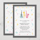 Uitnodiging muziekfestival (Voorkant / Achterkant)