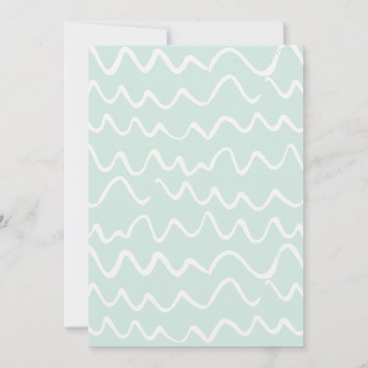 Uitnodiging nautische zeilboot bruidsdouche (Achterkant)