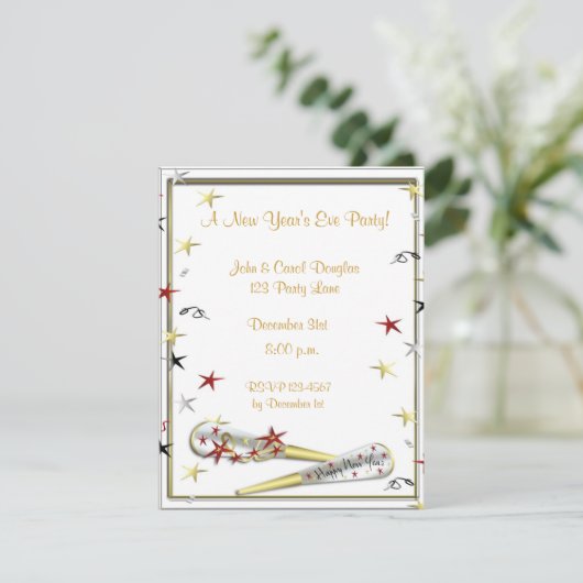 Uitnodiging nieuwjaarsdag (Staand voorkant)