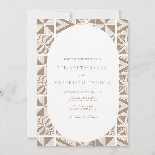 Uitnodiging Nuku'alofa (Voorkant)