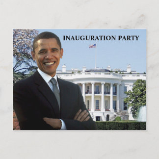 Uitnodiging Obama Inauguration Party Briefkaart