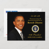 Uitnodiging Obama Inauguration Party - Formeel (Voorkant / Achterkant)