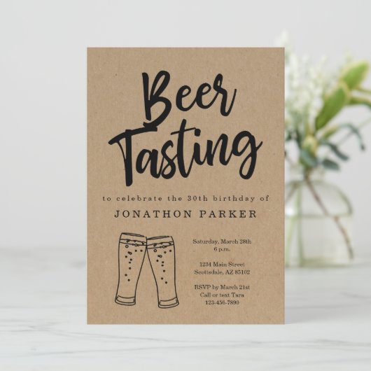 Uitnodiging om bietproeven uit te voeren (Staand voorkant)