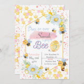 uitnodiging om bijen te Birthday (Voorkant / Achterkant)