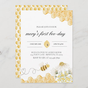 uitnodiging om bijen te Birthday