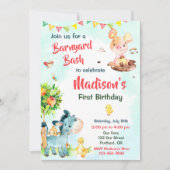 Uitnodiging om boerderij te verjaarden (Voorkant)