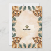 Uitnodiging om de dierentuin te bezoeken (Achterkant)