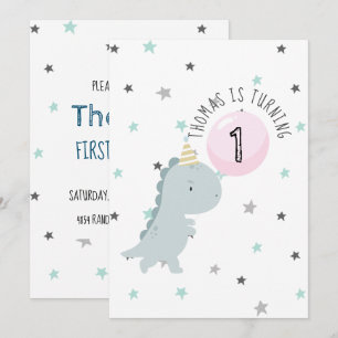 uitnodiging om dinosaur te Birthday