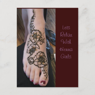 Uitnodiging om henna tijd te ontspannen