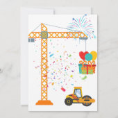 Uitnodiging om het thema "Bouwnijverheid" van de B (Achterkant)