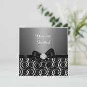 Uitnodiging om kool Stijlvolle verjaardag (Staand voorkant)