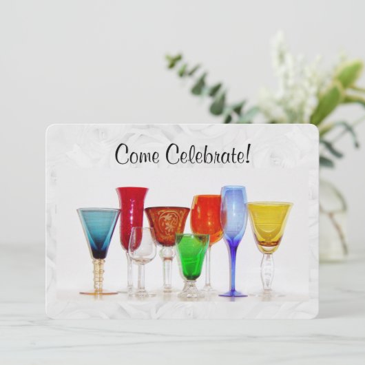 Uitnodiging om te vieren (Staand voorkant)