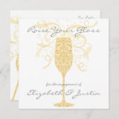 Uitnodiging om uw glas te heffen (Voorkant / Achterkant)