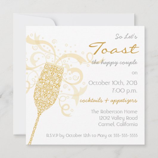 Uitnodiging om uw glas te heffen (Achterkant)