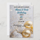 Uitnodiging ONEderful 1st Birthday (Voorkant)