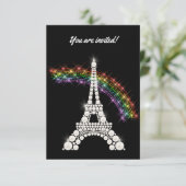 Uitnodiging op Bastille Day (Staand voorkant)