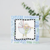 uitnodiging op de dag van aanneming (Staand voorkant)